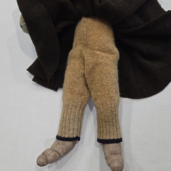 Primitive Rustic Rabbit Bunny Doll Handmade Hand Crafted Handcrafted Easter - Picture 14 of 16